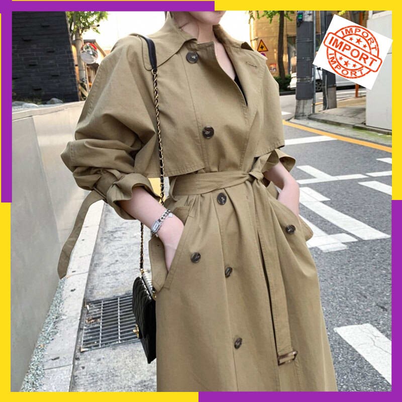 beige trench coat