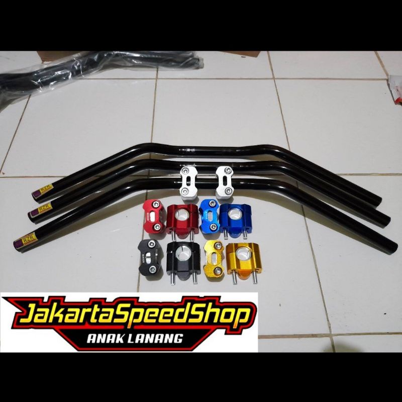 Stang rzr setang roadrace universal satria fu sonic vixion new old cb150 rx king dll plus raiser dudukan pnp