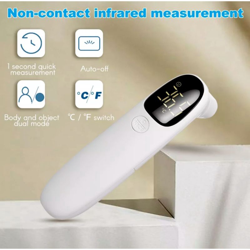 Paket 2in1 Thermometer Gun Fingertip Oximeter Pulse