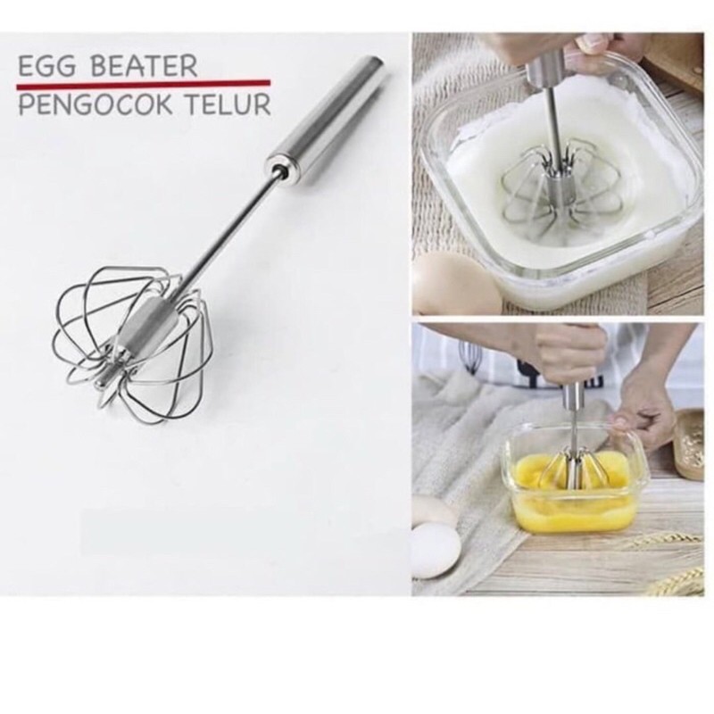 Hand Mixer Manual Pengocok Adonan Pengaduk Telor 1 pcs