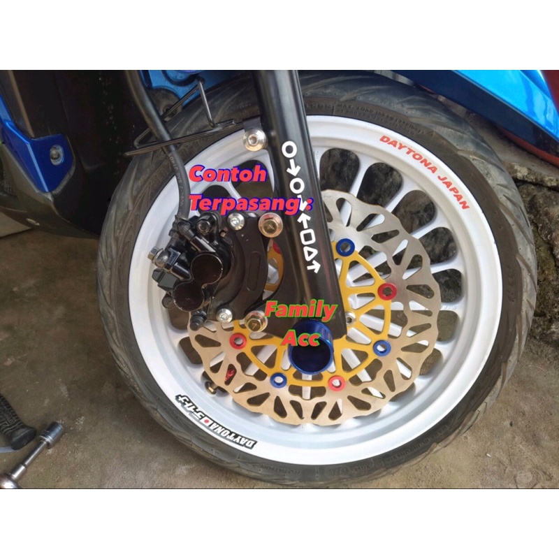 Piringan Disc Cakram Lebar Depan Copy PSM 260MM+Breket Mio Soul / Mio Sporty / Xeon RC / Xeon Gt 125 / Aerox 125