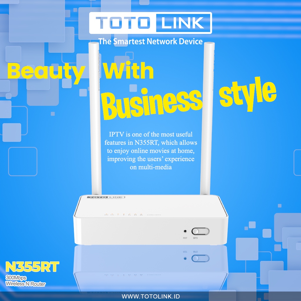 Router Totolink N355RT 300mbps Wireless n Router garansi resmi 3tahun