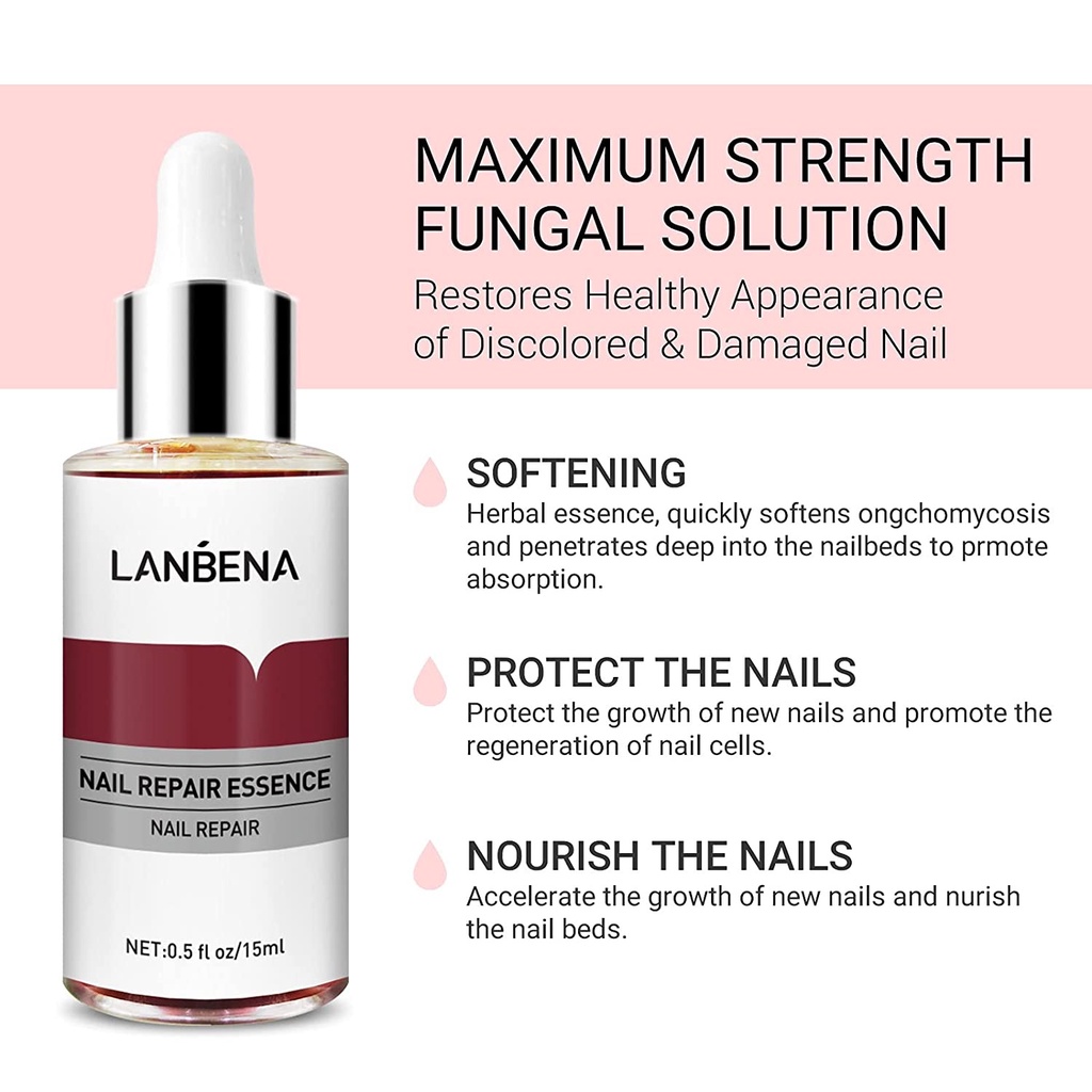 Beauty Jaya - Lanbena Nail Repair Essence Serum Perawatan Jamur Kuku Manicure Pedicure