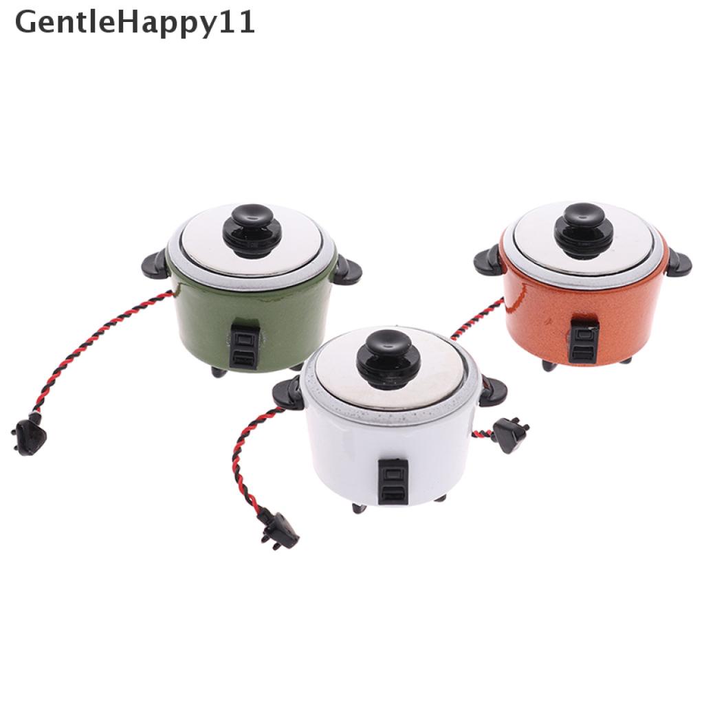 Gentlehappy 1Pc Mainan Miniatur Rice Cooker Skala 1: 12 Untuk Dekorasi Rumah Boneka