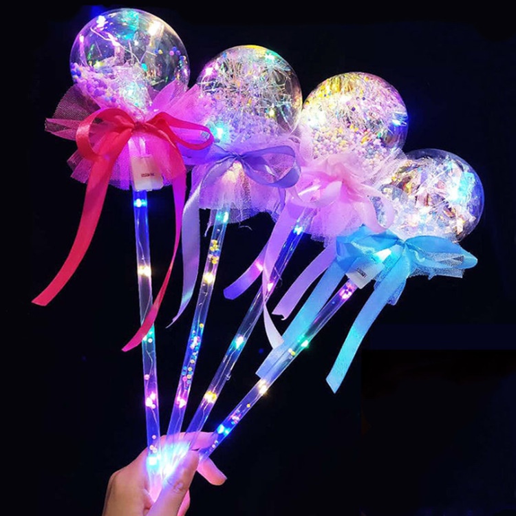 Mainan Stick Tongkat Sihir Peri Princess Anak LED Glowing Stick Transparan