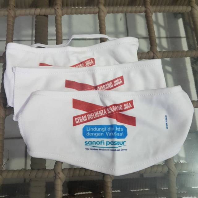 Masker Kain motif masker hijab headloop