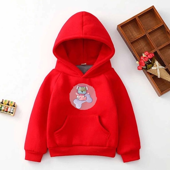 Hoodie Space Dog Sweater Pakaian  Anak M - XXL