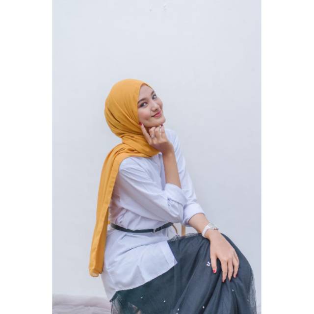 Kerudung pasmina instan