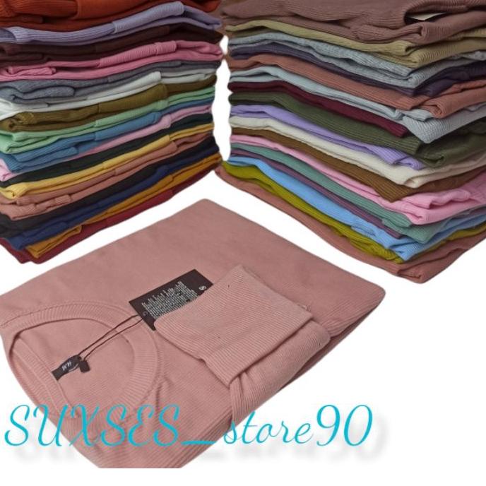 part 1)kaos rib premium/kaos lengan panjang /kaos polos