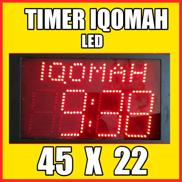 Timer iqomah LED / timer adzan / jam masjid / jam masjid digital / jam digital masjid / jam dinding