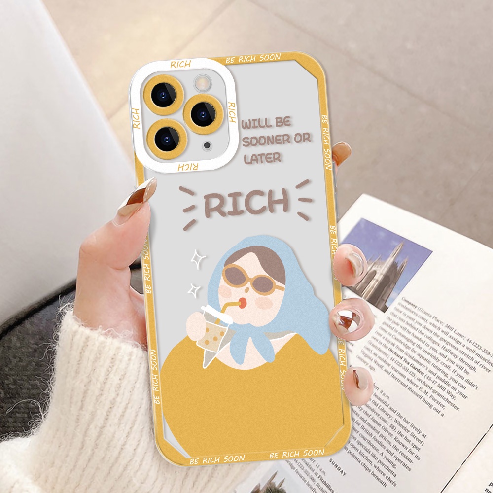 Soft Case TPU Transparan Motif Kartun Angel Eye Untuk iPhone 11 12 13 Pro Max X XR XS Max 13 12 Mini 7 8 Plus SE 2020 SE 2022