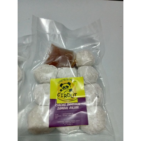 

Cireng Original Rujak. Cireng isi Ayam suwir pedas,Ati ampela,Sosis Frozen Food Halal