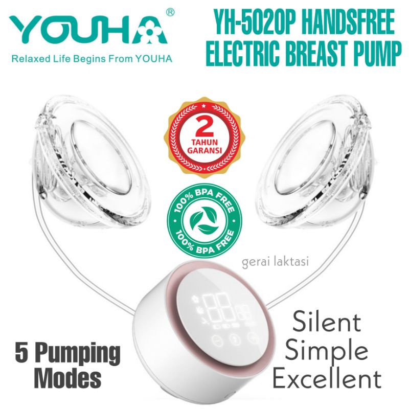 YOUHA Handsfree Electric Double Breast Pump YH 5020 P