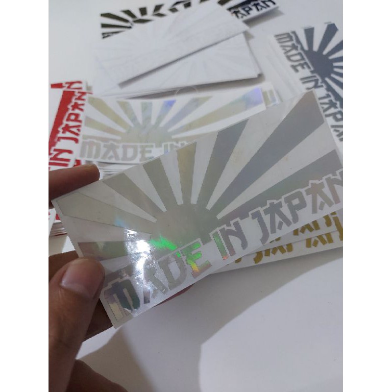 STICKER MADE IN JAPAN BENDERA JAPAN JDM CUTTING