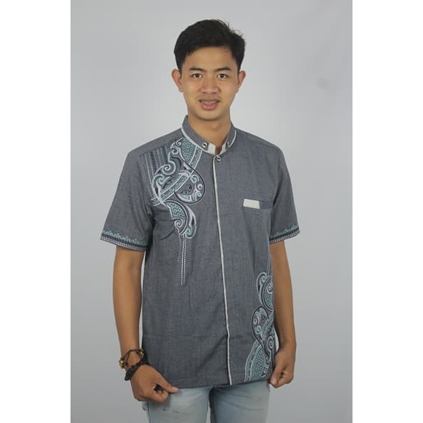 MY BAJU KOKO PRIA MODEL CASUAL KODE AD123 BIRU - BIRU, M