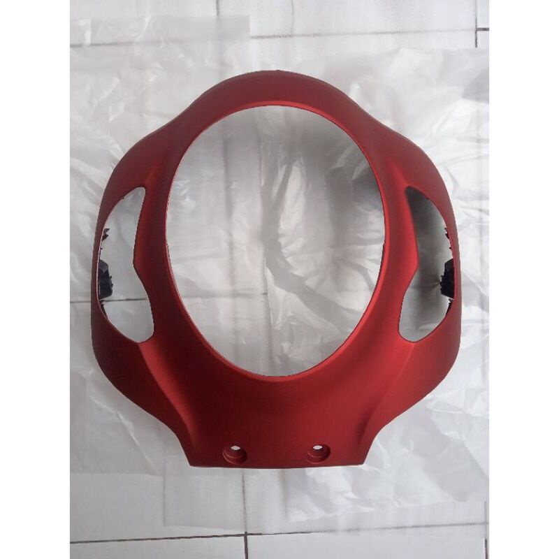 Cover Tameng lampu kap body depan scoopy new prestige terbaru 2020 2021 K2F merah doff