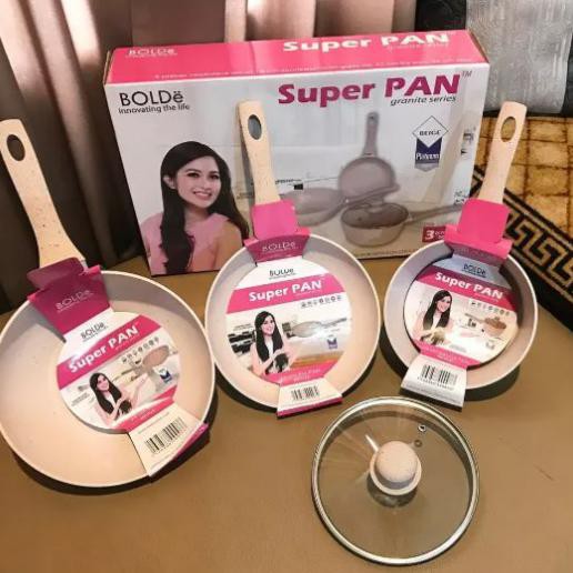 Promo hari ini aja - SUPER PAN BOLDe Beige Set - PANCI GRANITE CERA