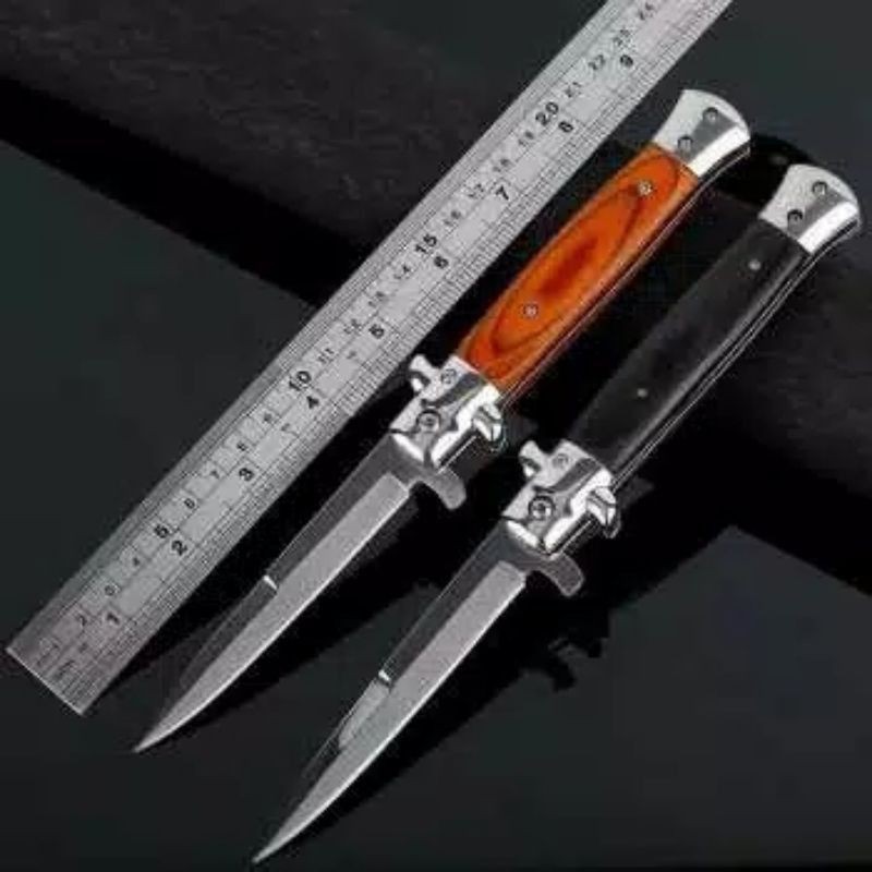 √[COD] PISAU LIPAT CLASSIC ITALIA OTOMATIS KNIFE SURVIVAL KIT