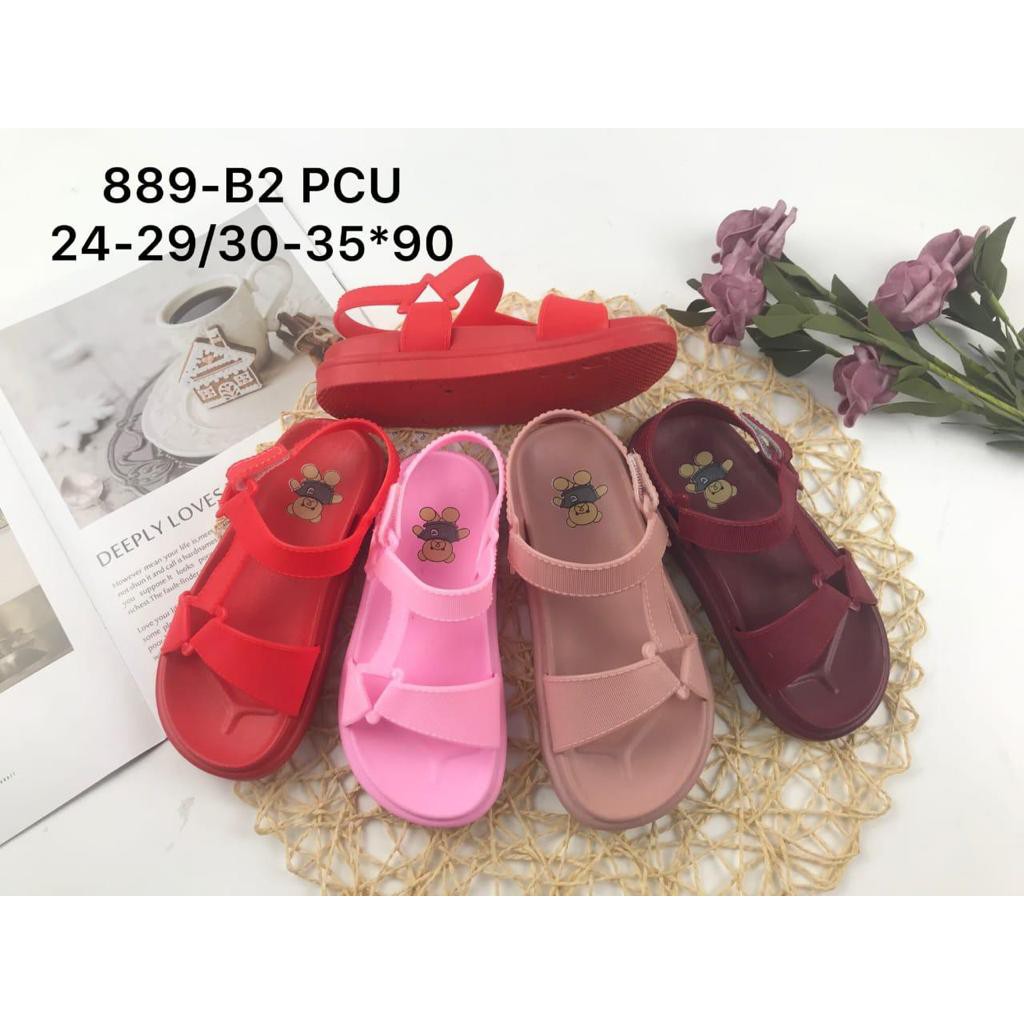 Sendal tali anak cewek 889 B2 Alina Sandal let import anak perempuan SDLSA