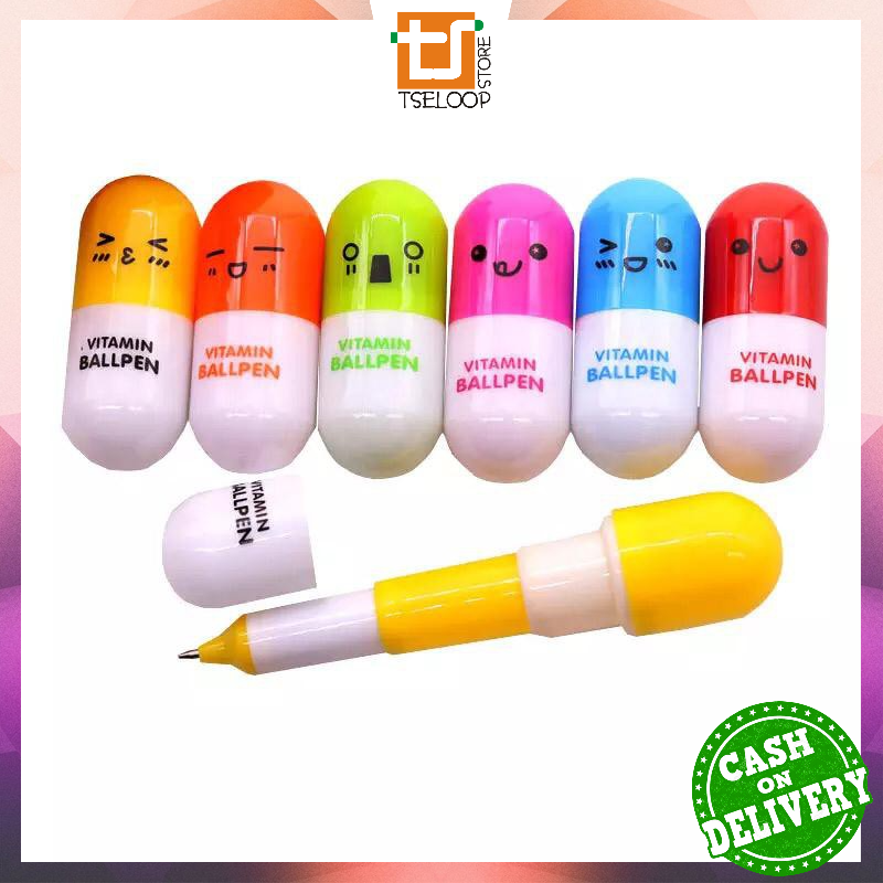 

OFM-A4 Pulpen Emoticon Vitamin / pulpen Unik / Pena Kapsul / Pulpen Souvenir /gift