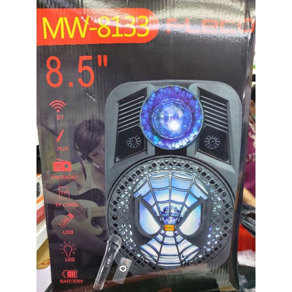 Speaker Bluetooth Fleco MW 8133/8132  Original /Speaker Karaoke/Mic Wireless/Salon Aktif