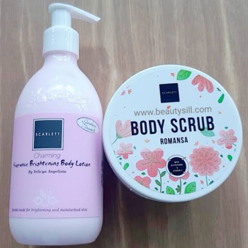 SCARLETT SCARLET PAKET WHITENING 2 IN 1 ORIGINAL BODY LOTION + BODY SCRUB