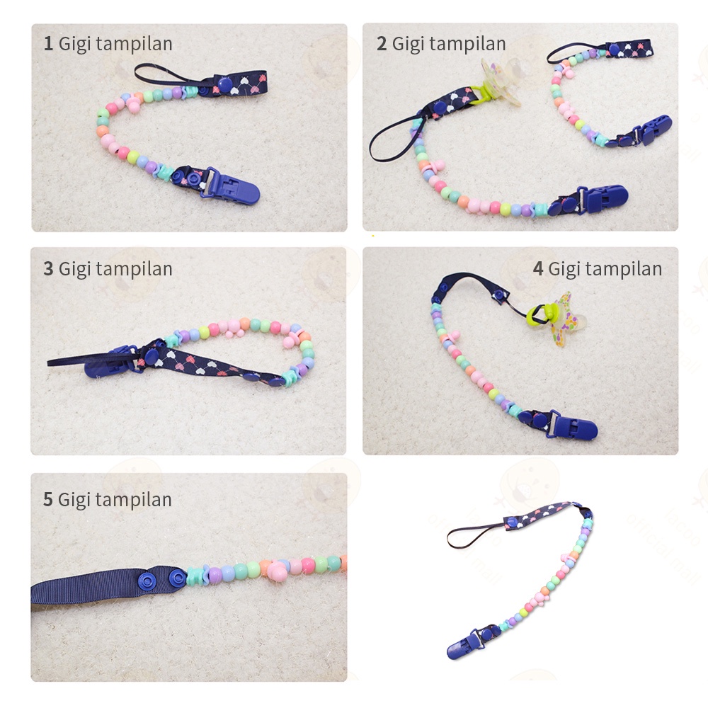 Pacifier clip dot bayi Tali Empeng anak BPA Free