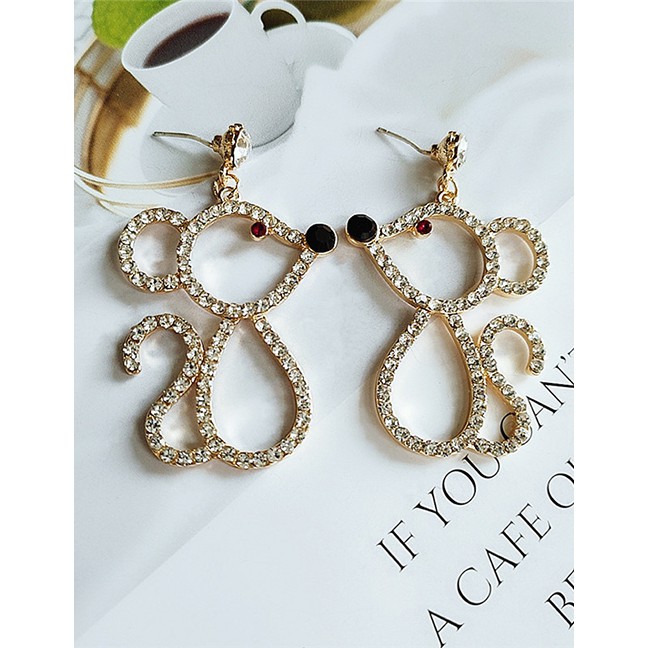 LRC Anting Tusuk Fashion Diamond Stud Earrings D64442