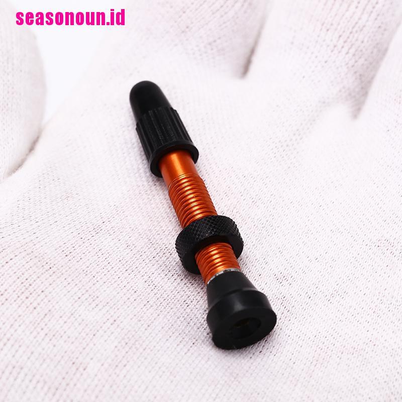 (seasonoun) 1pc Presta 50mm Bahan Aluminum Alloy Untuk Sepeda Balap