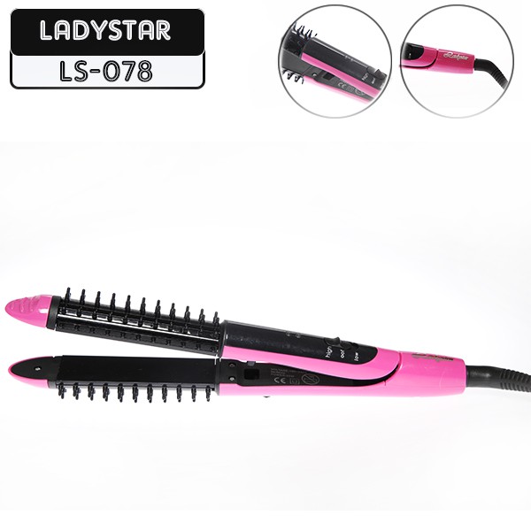 ladystar brush tourmaline, catok LS 078, sisir blow, iron brush, catokan 2in1 , blower comb