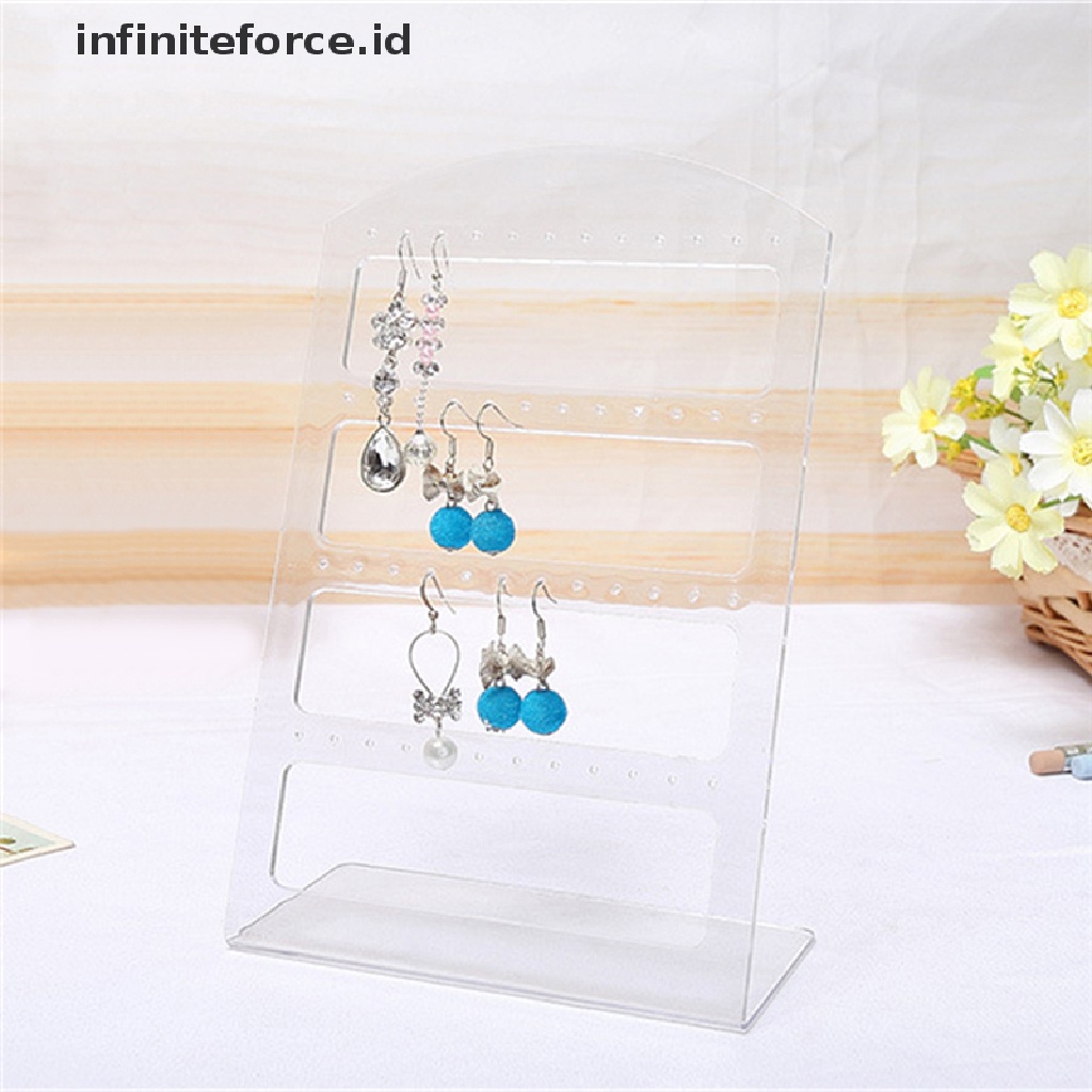 Stand Holder Display Perhiasan Anting Bentuk L