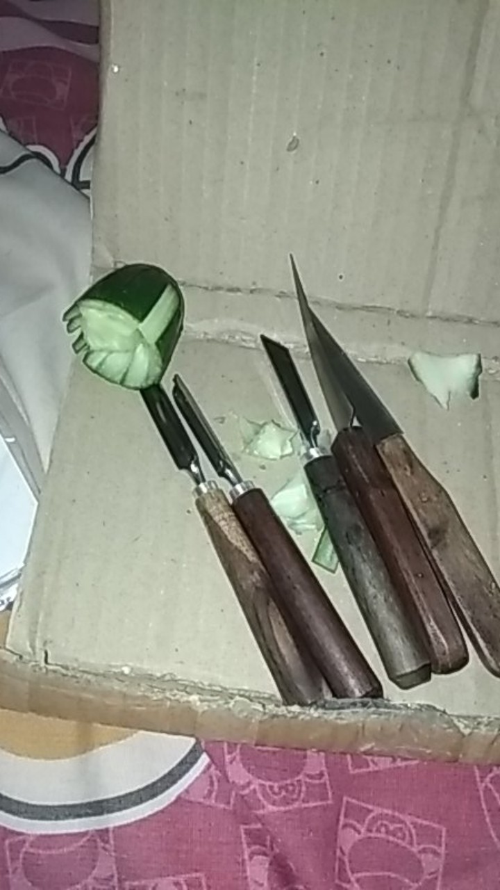 Pisau Ukir Buah / Pisau Garnish / Pisau Carving - 1 Set Isi 5 & 7 Pisau Super Quality