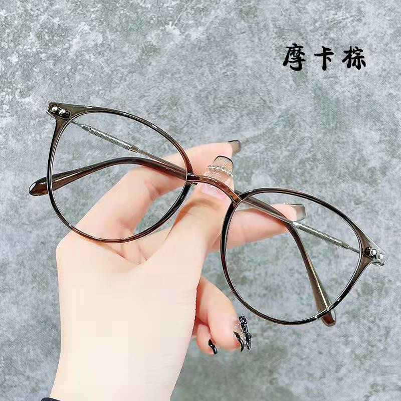 Kacamata Anti Blue Light Bingkai Bulat Untuk Wanita