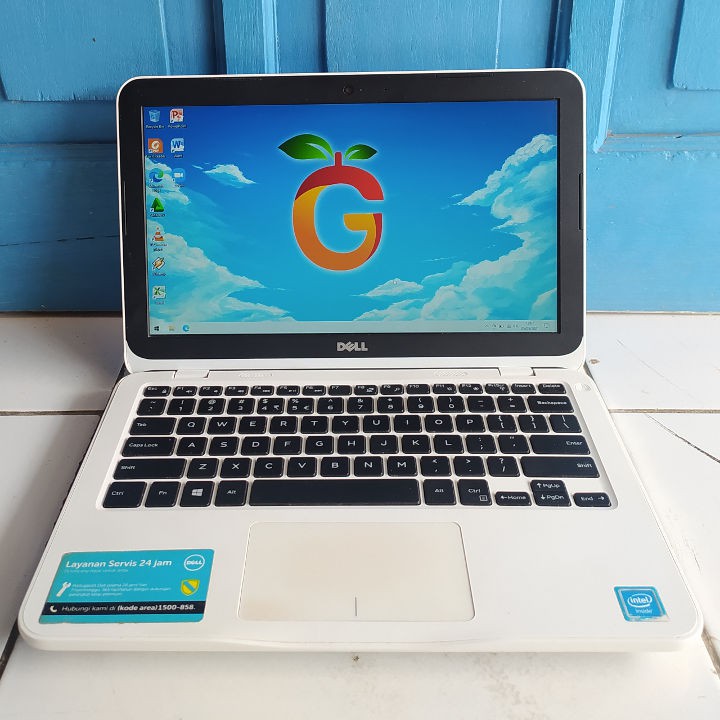 Dell Inspiron 11-3162 Putih Slim 12 inch Intel RAM 2GB SSD 128GB Windows 10 Ori Bluetooth Netbook