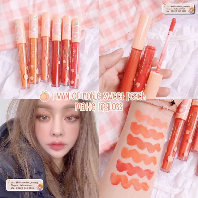 [ORI THAILAND] I Man Of Noble Peach Sweet Matte Lipgloss