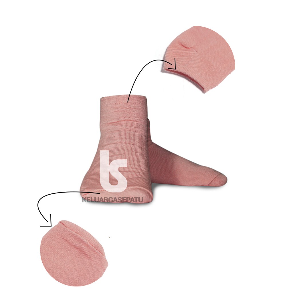 TERMURAH KAOS KAKI SOKA PENDEK SEMATA KAKI SPANDEK-PEACH