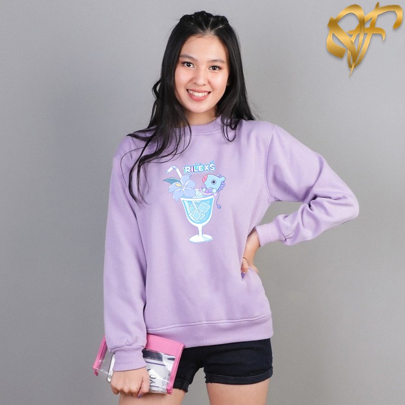 Sweater Mang Rilexs Aesthetic  BT5 BT21 Pria &amp; Wanita | Sweater Korea Style Fleece Cotton | Dhea Fashion