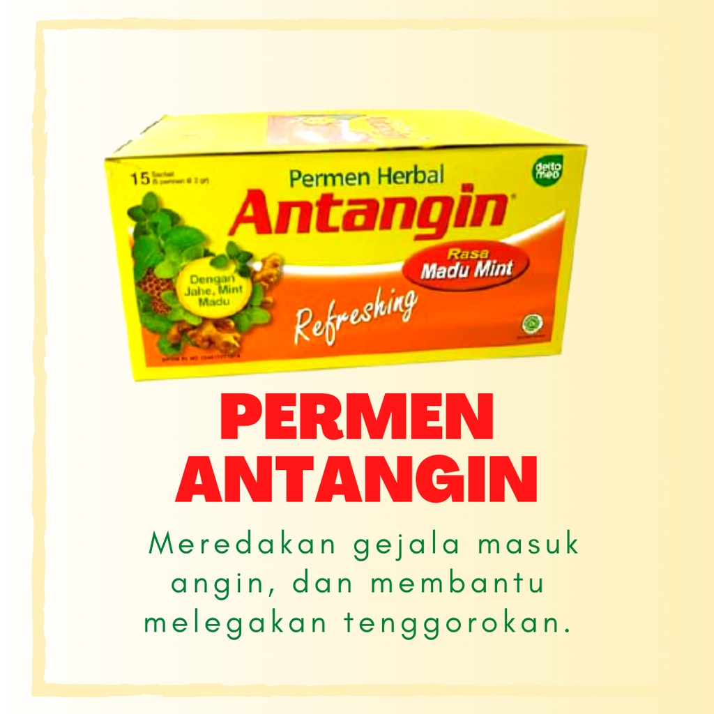 ANTANGIN PERMEN SACHET- MELEGAKAN TENGGOROKAN