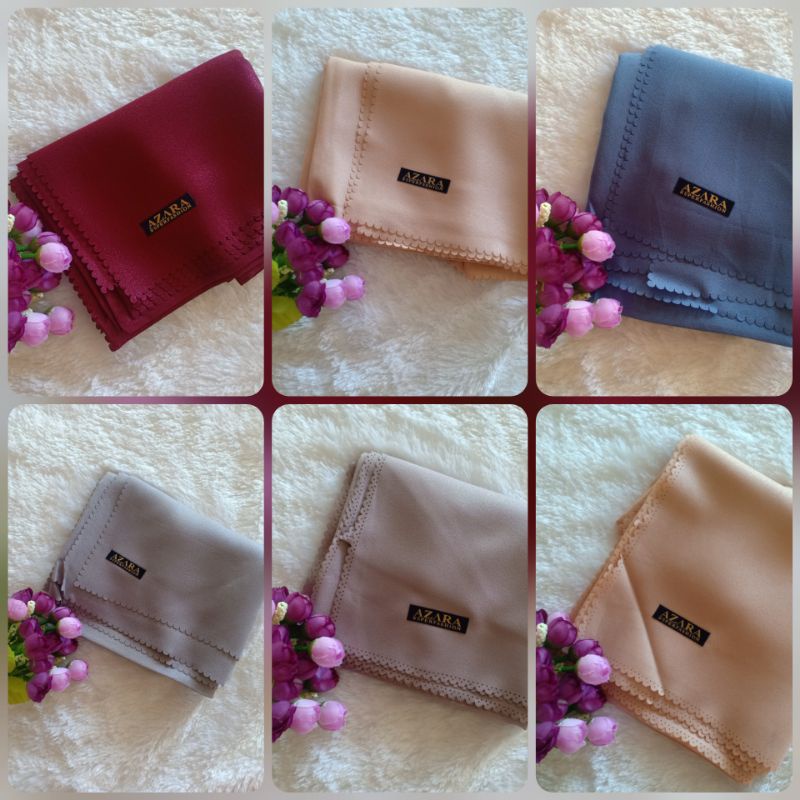 hijab segiempat polos azara