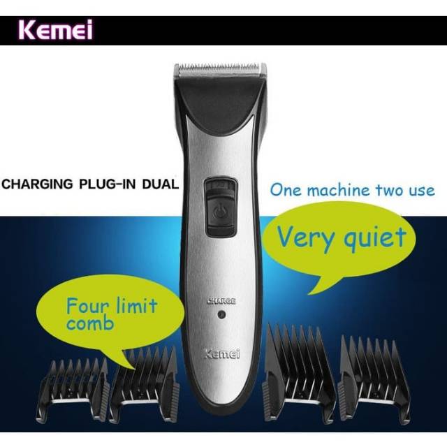 Alat Cukur Elektrik Set Mesin Cukur Rambut Jenggot Kemei KM3909 Hair Trimmer Cas Alat Potong Rambut