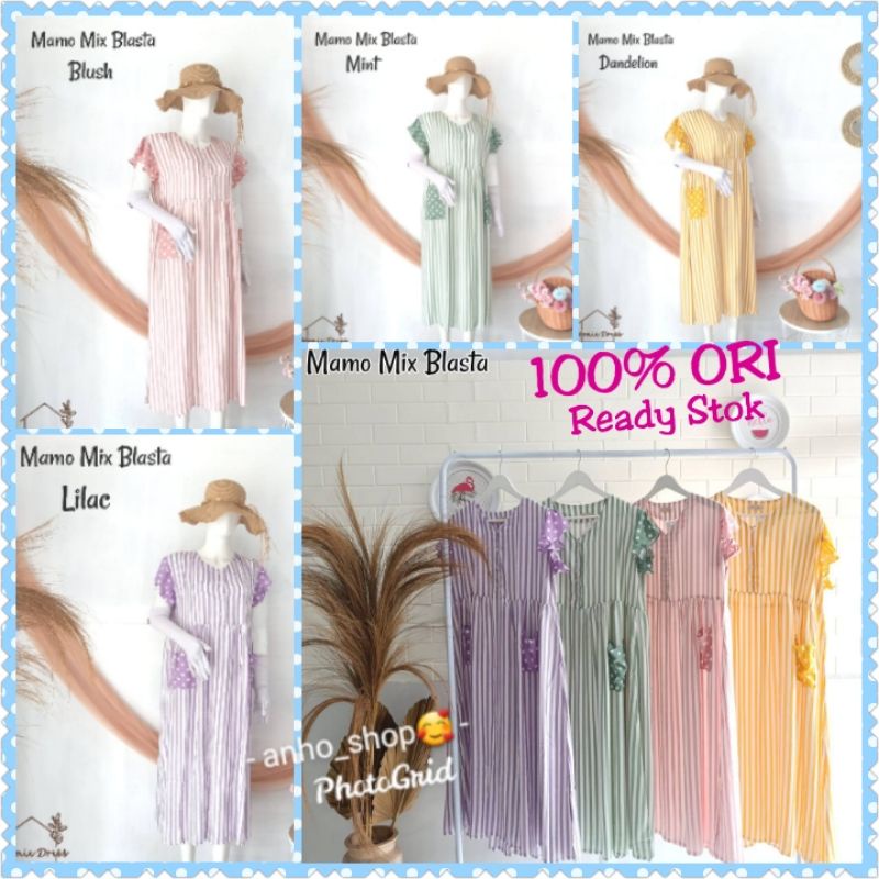 Daster/home dress MAMO MIX BLASTA ORI BY Momie dress