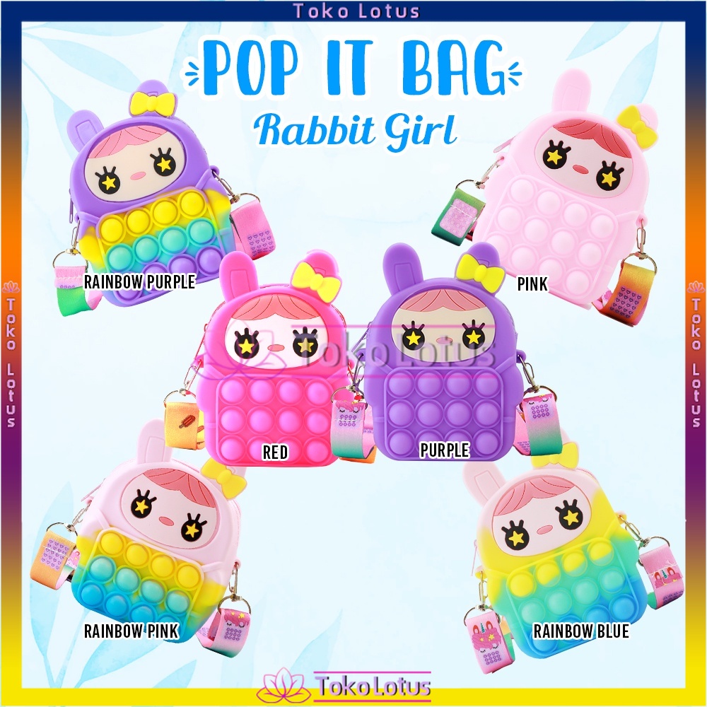 NEW TAS POP IT MAINAN ANAK FIDGET KIDS TOY PUSH BUBBLE TAS PENGHILANG STRESS [BISA BAYAR COD]