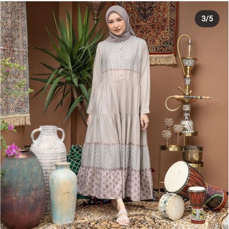 (SIZE XL) LATEEFA DRESS HL BY HEAVEN LIGHTS