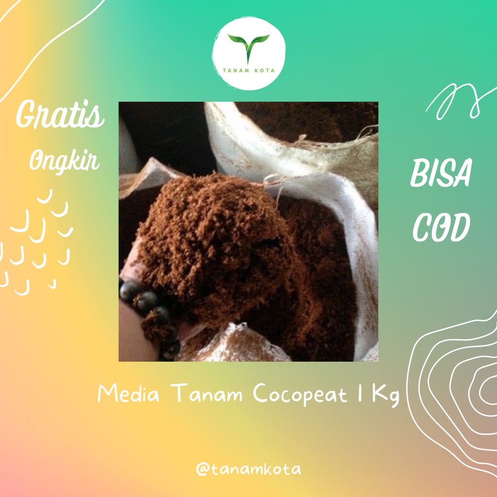 Tanah Media Tanam Hidroponik Cocopeat Cocopit Media Tanam 1 Karung Kokopit Media Tanam 1 Kg Perlengk