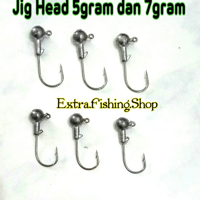 Promo JIG HEAD 5GRAM DAN 7GRAM 1SET ISI 3PCS terbaik