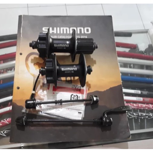 Hub freehub sepeda shimano M475 32 /36 hole pelor sepasang