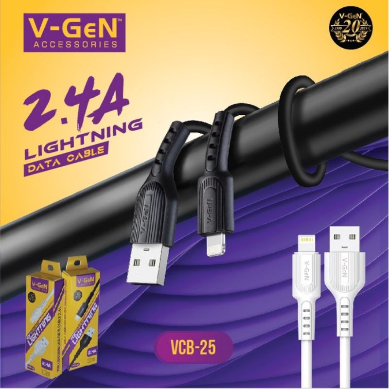 V-GEN KABEL DATA TIPE-C, MICRO, &amp; LIGHTNING FAST CHARGING 3A ORIGINAL FOR OPPO VIVO XIAOMI SAMSUNG INFINIX IPH ADVAN