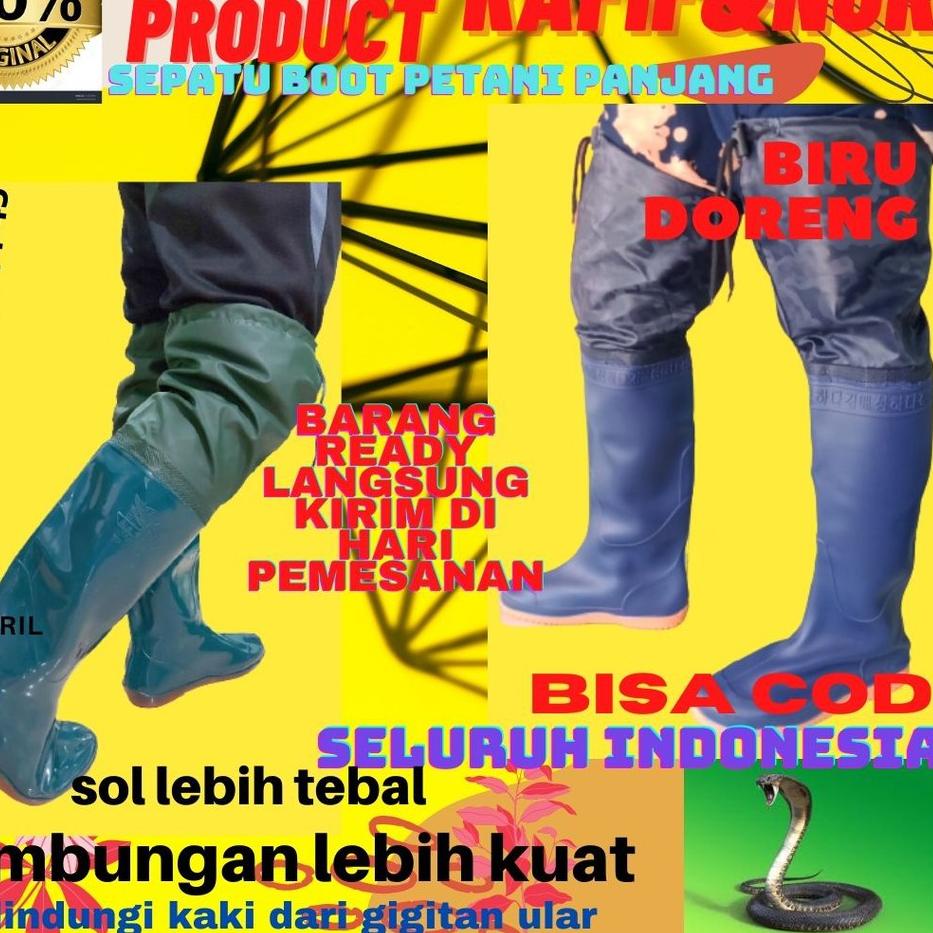 Flash sale  Sepatu khusus petani #sepatu boot petani sawah#sepatu boot petani anti keong )