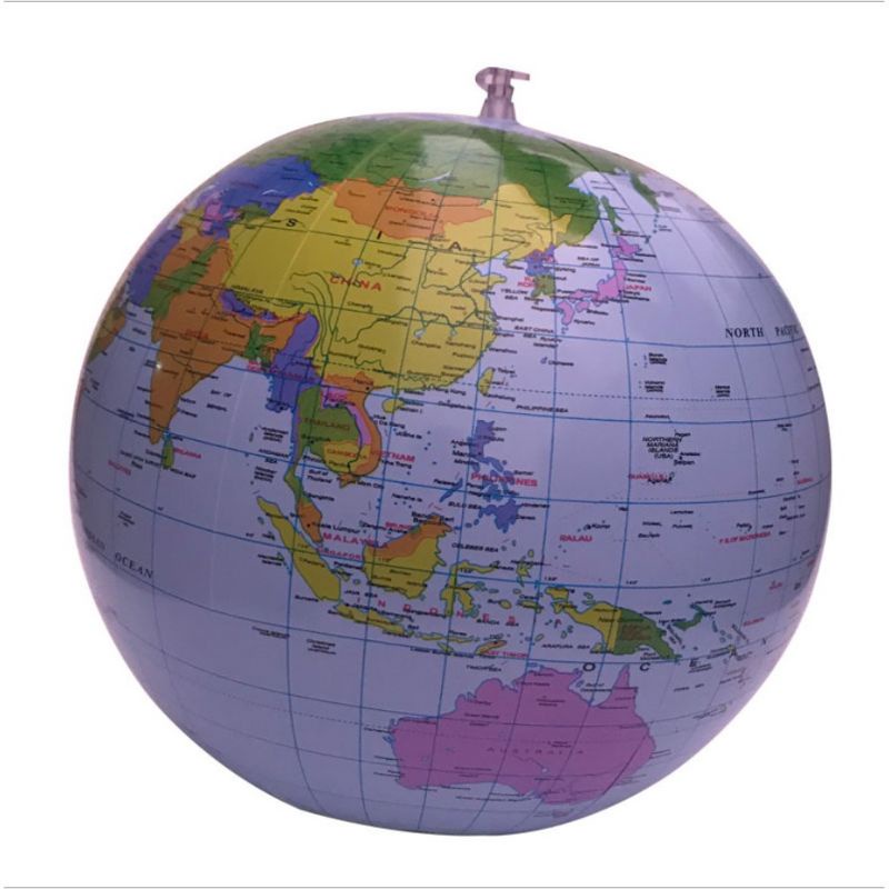 Mainan bola bola peta dunia, world map balloon,globe