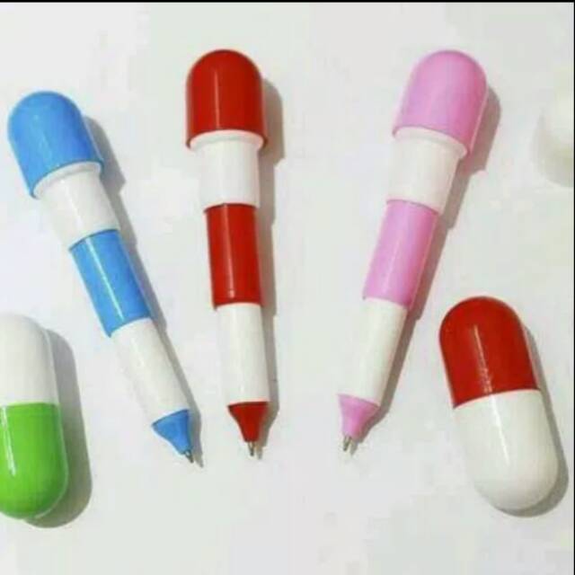 

Souvenir pulpen kapsul kemas plastik